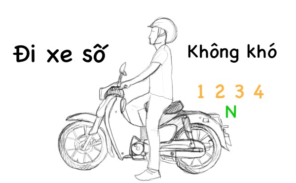 Hướng dẫn cách đi xe số​ đơn giản, an toàn